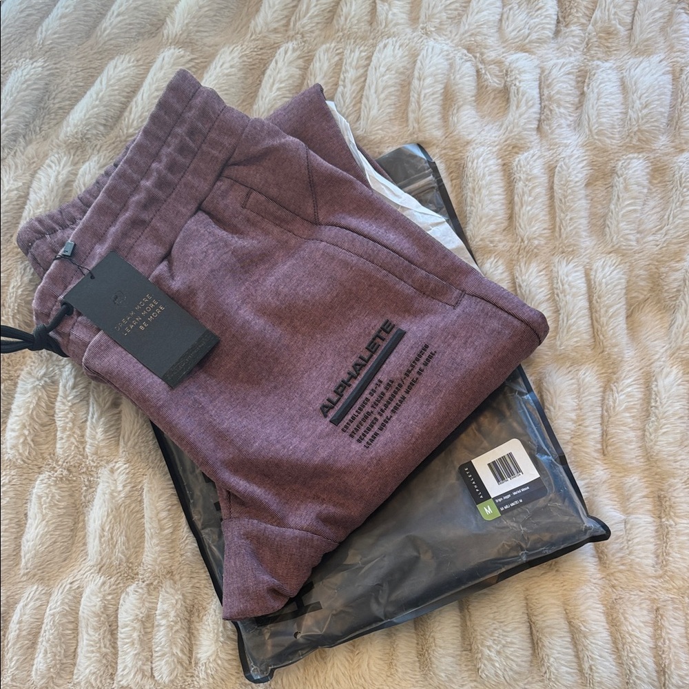 Alphalete Burgundy Joggers